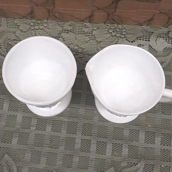 2 -pc Vintage Mid 20th Century Indiana Glass Company Sugar, Creamer - Picture 5 of 5